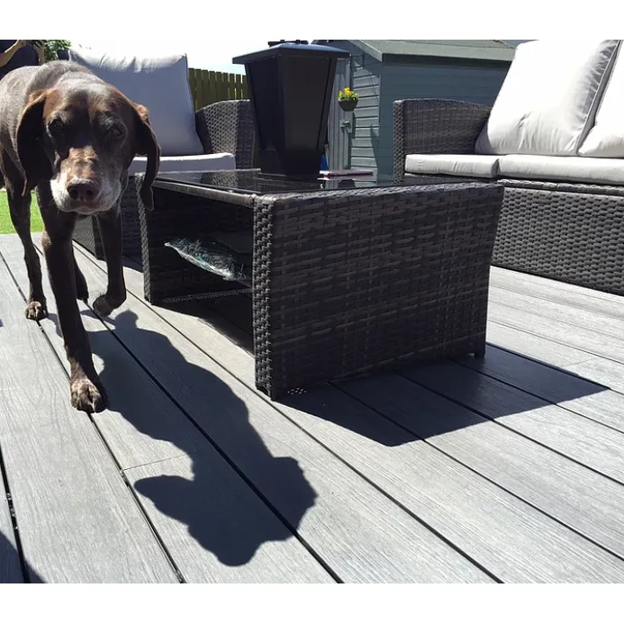 Castle Composites Castlewood Ultra Guard Composite Decking Board - Silver Grey (3660mm x 138mm)