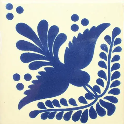 Ceramic Mexican Tile - Blue Bird