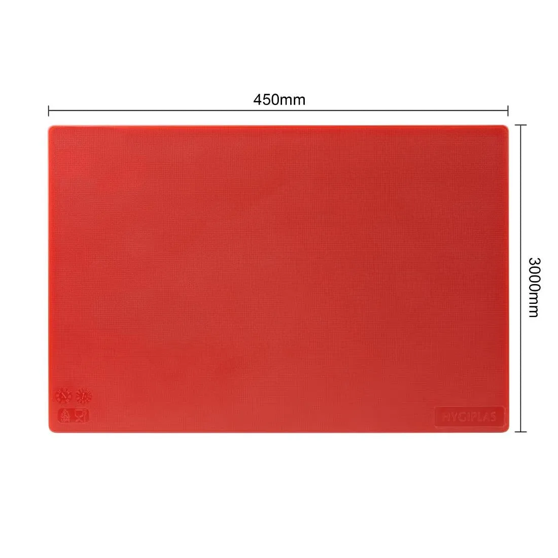 CH041 Hygiplas Low Density Chopping Boards Set with Rack (Set of 7 - 10mm High)
