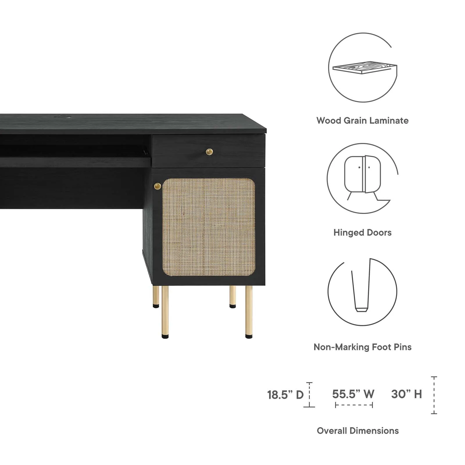 Chaucer Office Desk By Modway - EEI-6199