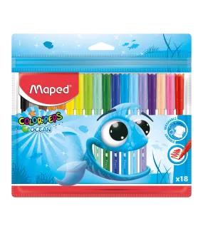 Color’Peps Ocean Pulse Felt Pens x 18