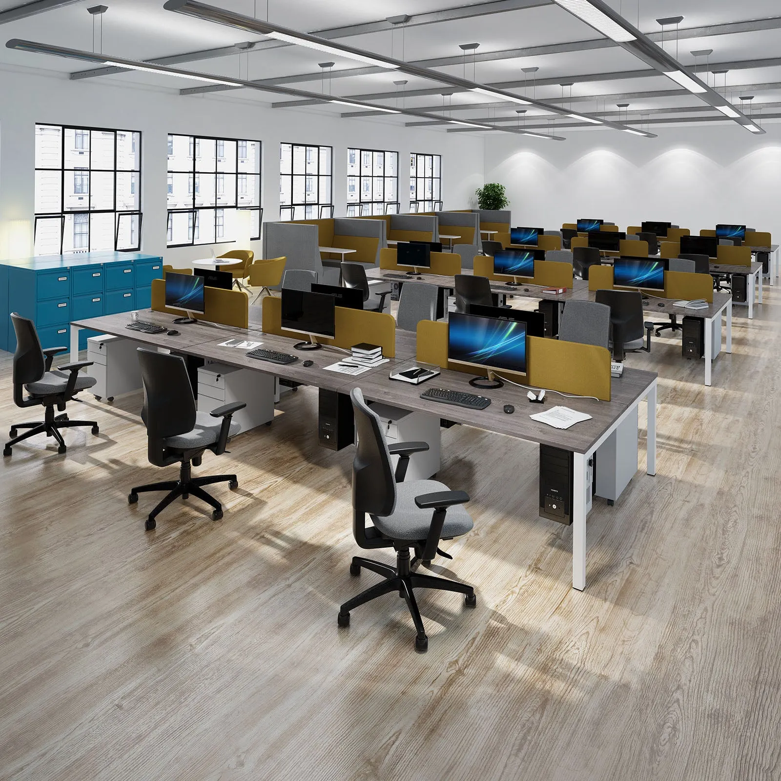 Connex double back to back desks 1600mm deep