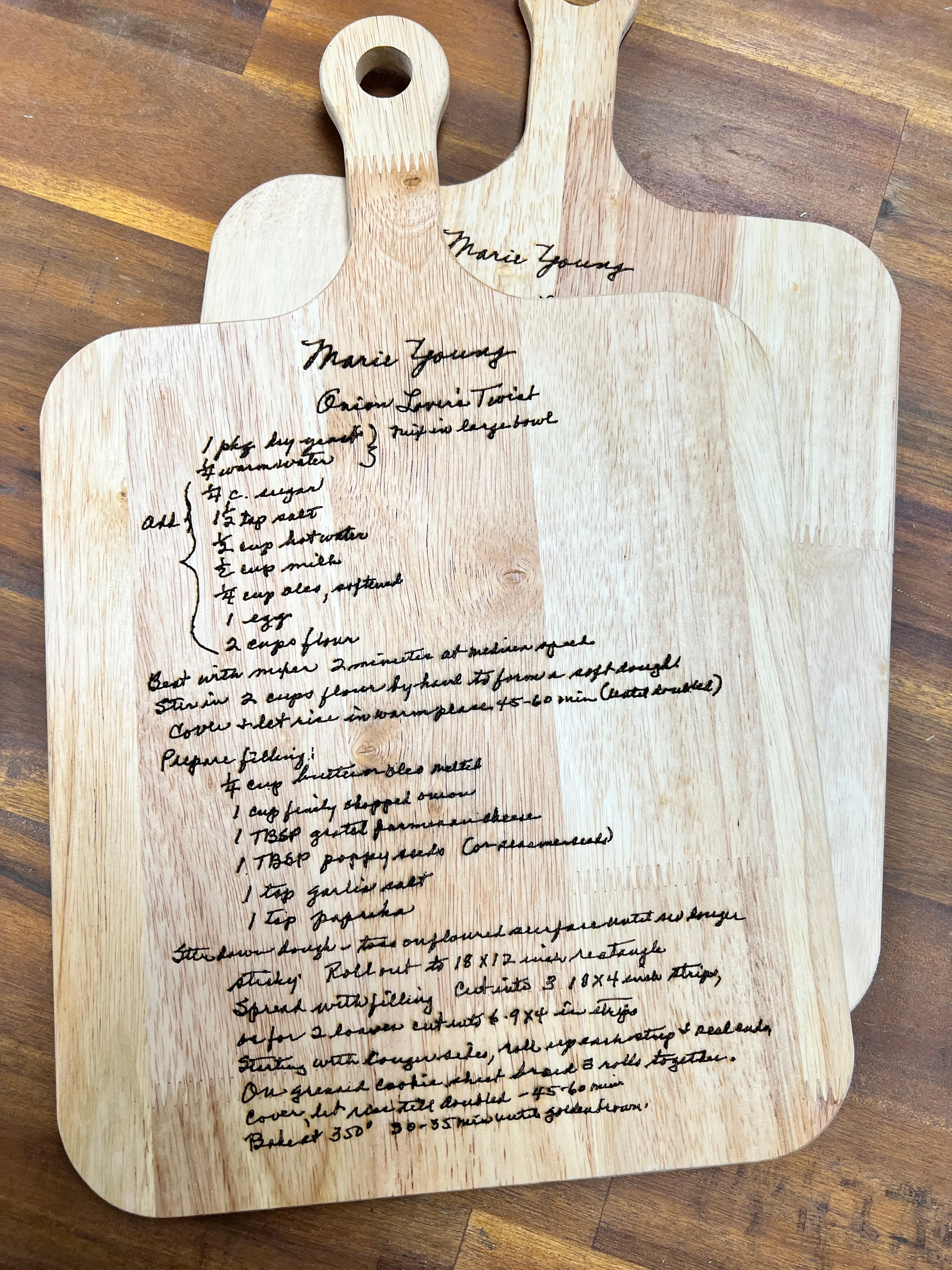 Custom Engraved Cutting Boards