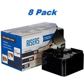 Db-Sonic 1" Stackable Furniture Risers - 8 Pack
