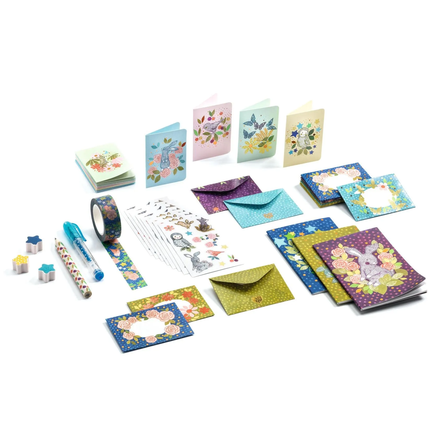 Djeco - Elodie mini writing box set