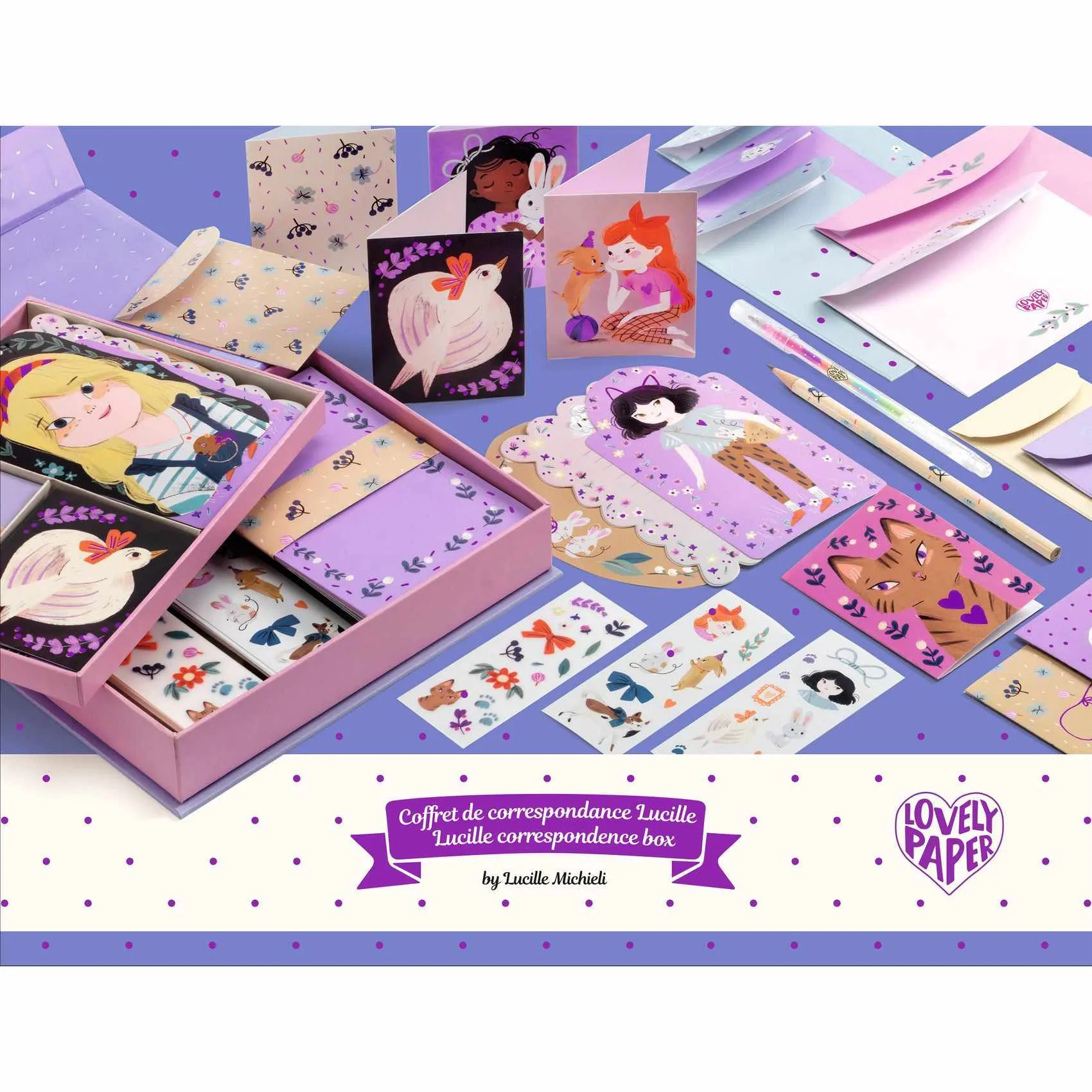Djeco - Lucille correspondence box set
