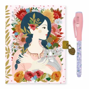 Djeco - Oana secret notebook with lock & key and magic pen