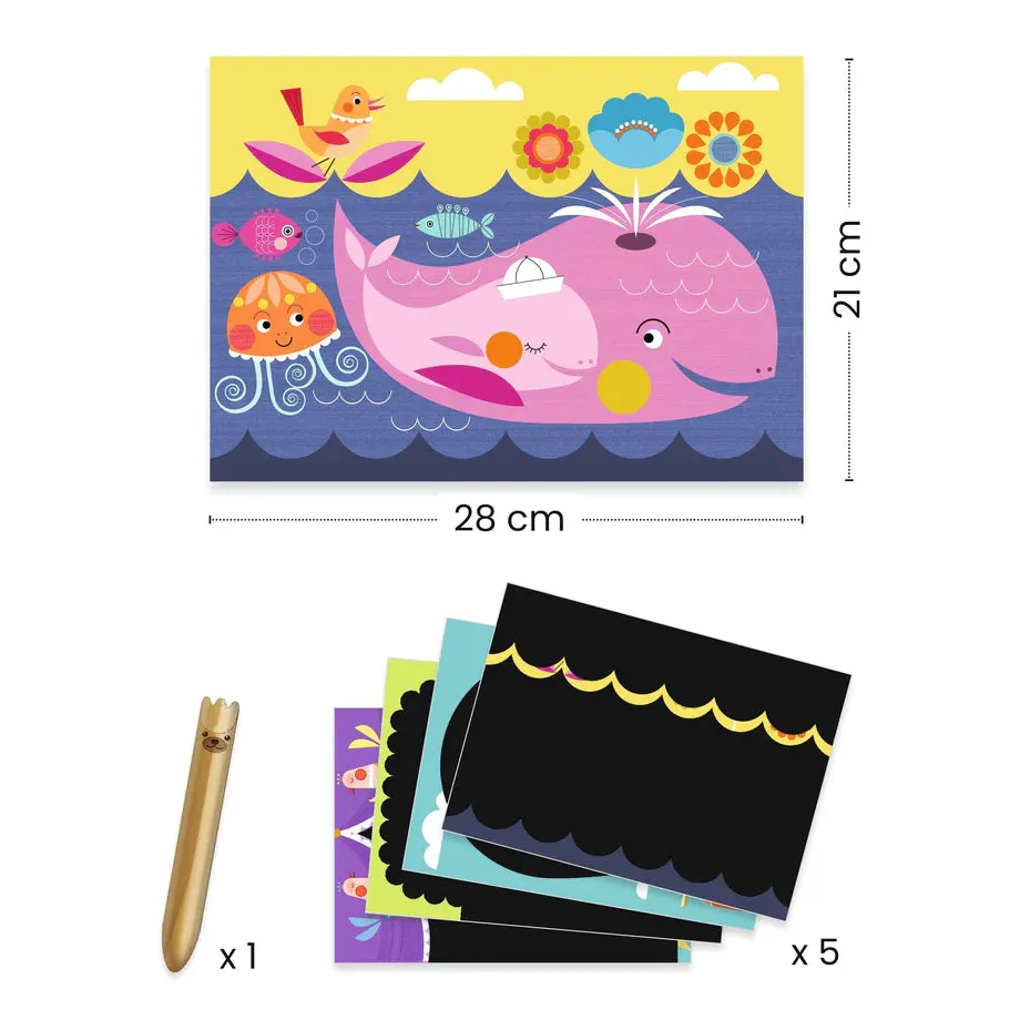 Djeco Scratch Cards Activity: It's So Fun to Discover