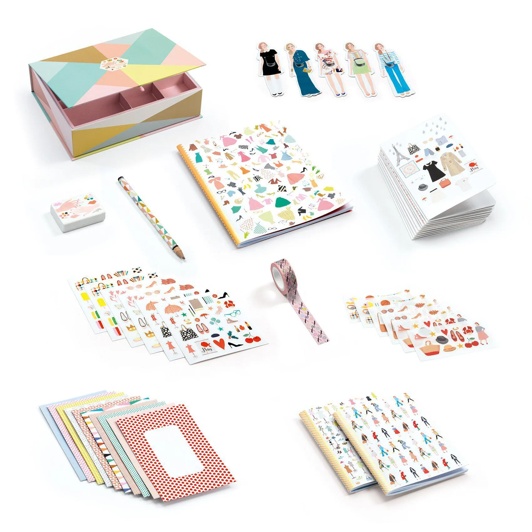 Djeco - Tinou stationery box set