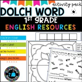 Dolch word Activity Pack-Grade 1