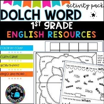 Dolch word Activity Pack-Grade 1