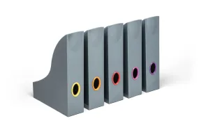 Durable VARICOLOR Magazine Rack Document Desk File Organiser | 5 Pack | A4
