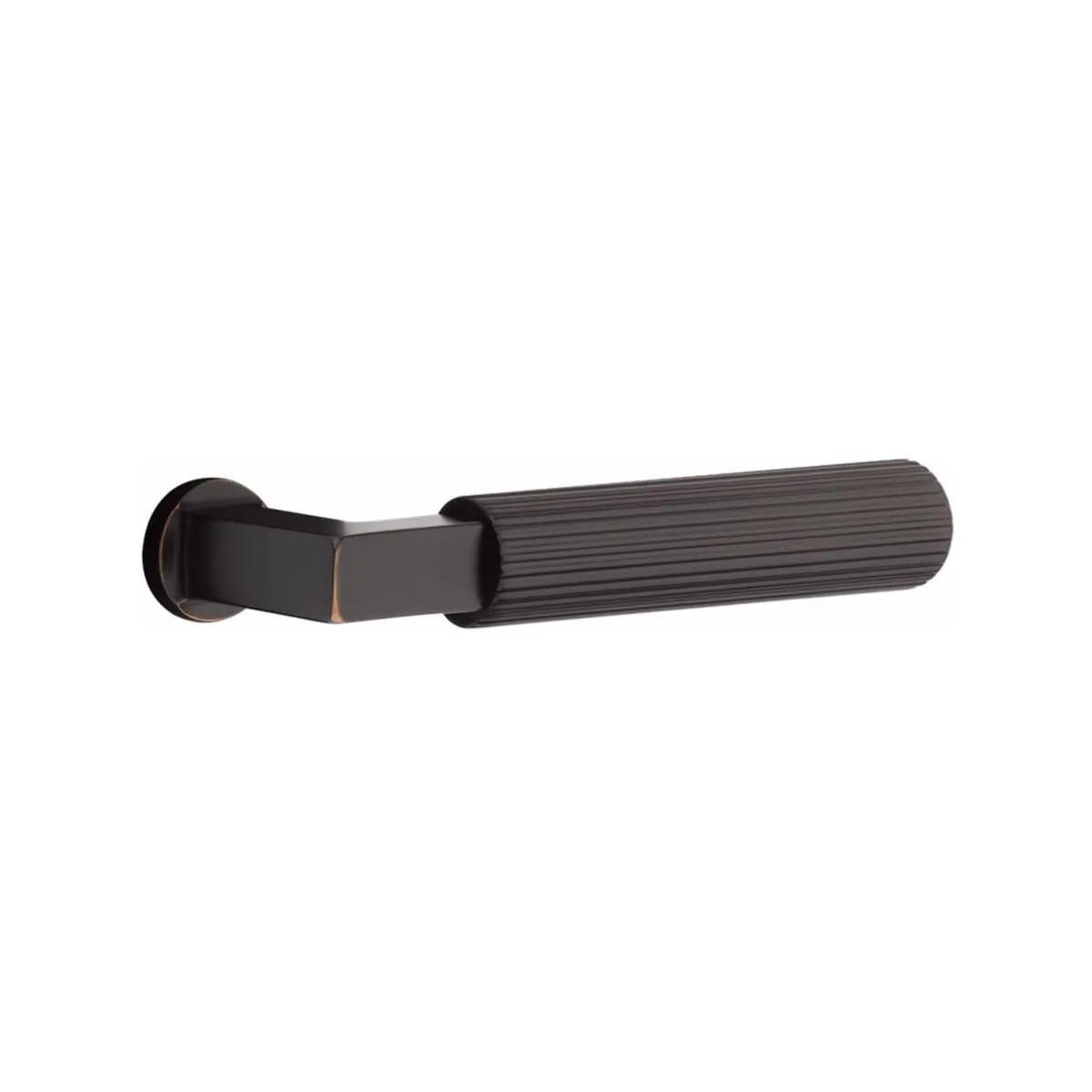 Emtek Single Cylinder Davos Handleset EMPowered Motorized Smart Lock Upgrade With Select L-Square Straight Knurled Lever