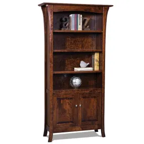 Ensenada Amish Bookcase with Doors