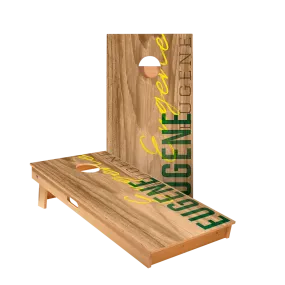 Eugene Campus Gameday Star Cornhole Boards