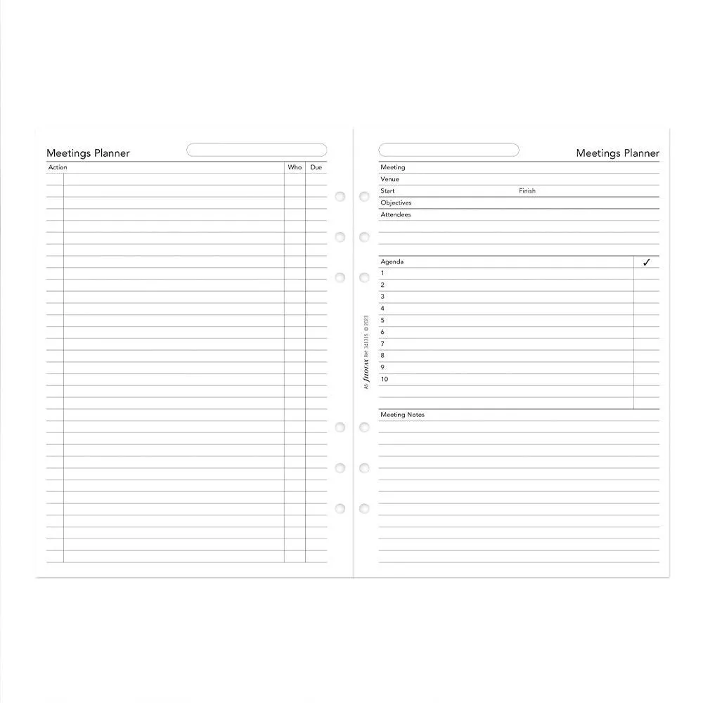 Filofax A5 Business Day per Page, 2025