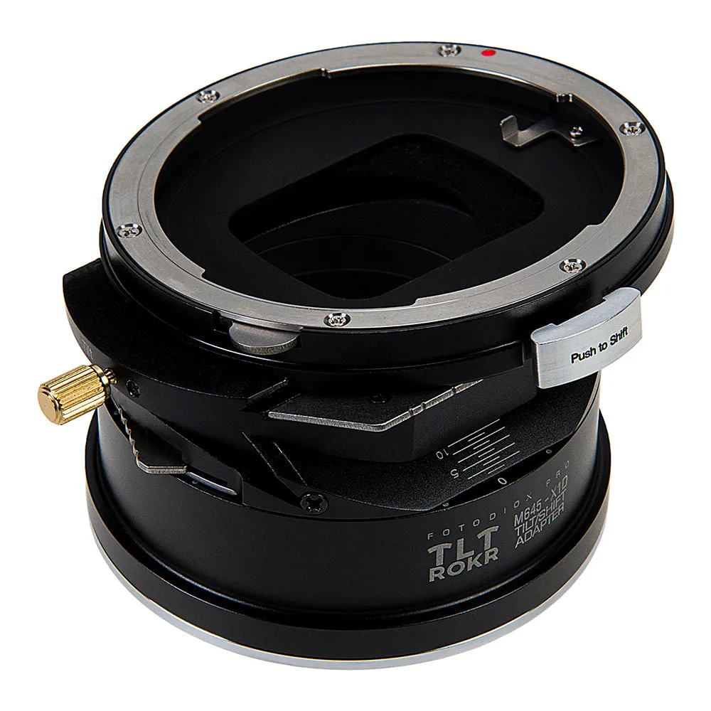 Fotodiox Pro TLT ROKR Lens Adapter - Compatible with Mamiya 645 (M645) Mount Lenses to Hasselblad XCD Mount Digital Cameras with Built-In Tilt / Shift Movements