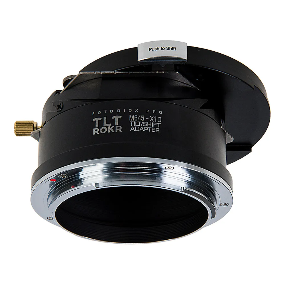 Fotodiox Pro TLT ROKR Lens Adapter - Compatible with Mamiya 645 (M645) Mount Lenses to Hasselblad XCD Mount Digital Cameras with Built-In Tilt / Shift Movements