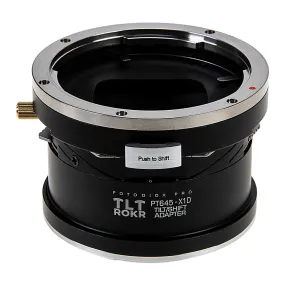 Fotodiox Pro TLT ROKR Lens Adapter - Compatible with Pentax 645 (P645) Mount SLR Lenses to Hasselblad XCD Mount Digital Cameras with Built-In Tilt / Shift Movements