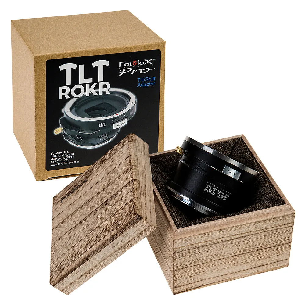 Fotodiox Pro TLT ROKR Lens Adapter - Compatible with Pentax 645 (P645) Mount SLR Lenses to Hasselblad XCD Mount Digital Cameras with Built-In Tilt / Shift Movements