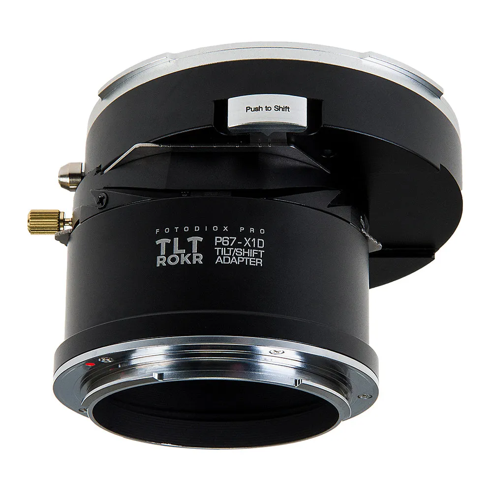 Fotodiox Pro TLT ROKR Lens Adapter - Compatible with Pentax 6x7 (P67, PK67) Mount SLR Lenses to Hasselblad XCD Mount Digital Cameras with Built-In Tilt / Shift Movements