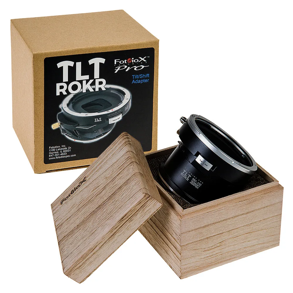 Fotodiox Pro TLT ROKR Lens Adapter - Compatible with Pentax 6x7 (P67, PK67) Mount SLR Lenses to Hasselblad XCD Mount Digital Cameras with Built-In Tilt / Shift Movements