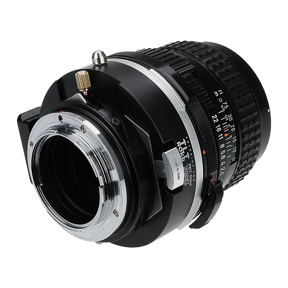 Fotodiox Pro TLT ROKR - Tilt / Shift Lens Mount Adapter for Pentax 6x7 (P67, PK67) Mount SLR Lenses to Sony Alpha A-Mount (and Minolta AF) Mount SLR Camera Body