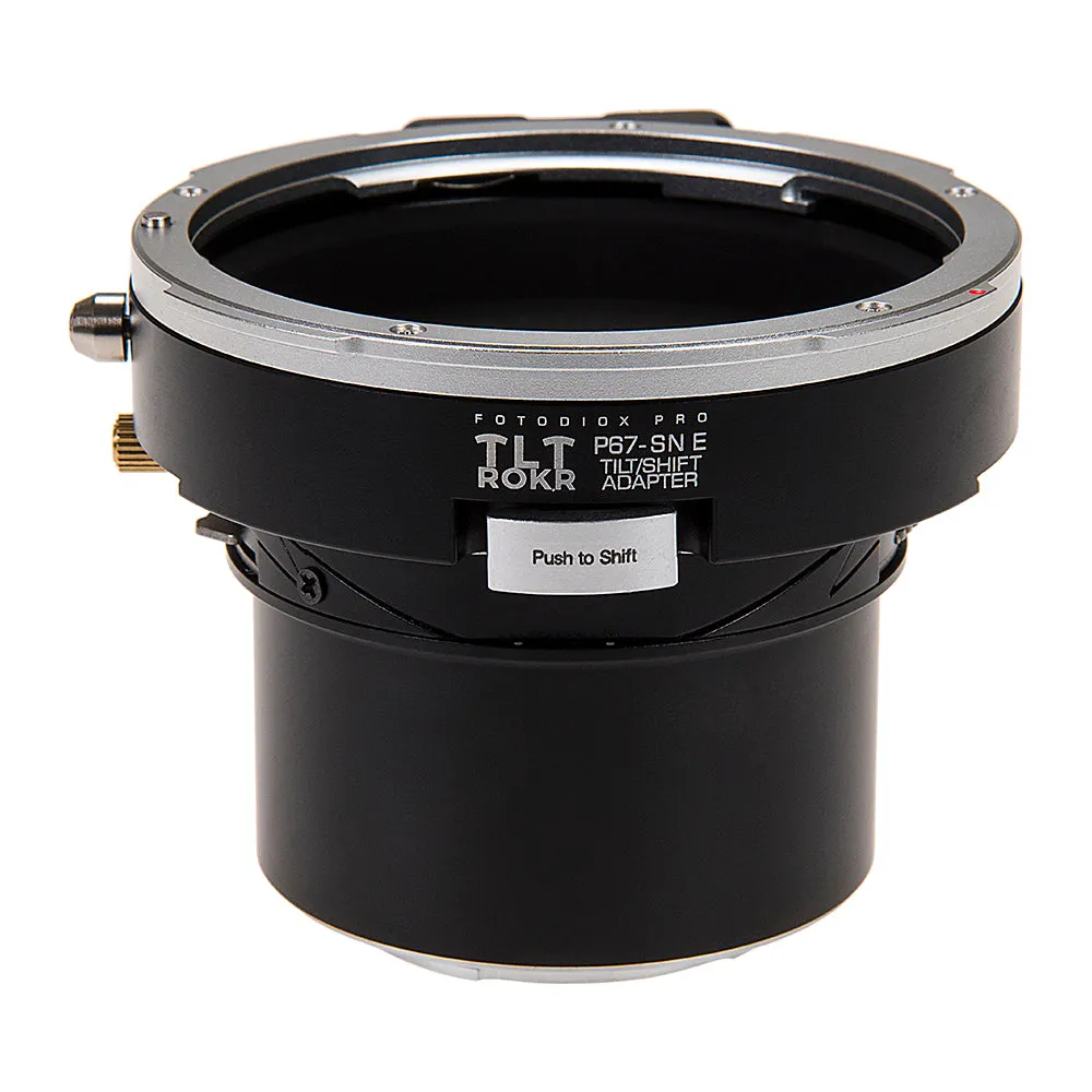Fotodiox Pro TLT ROKR - Tilt / Shift Lens Mount Adapter for Pentax 6x7 (P67, PK67) Mount SLR Lenses to Sony Alpha E-Mount Mirrorless Camera Body