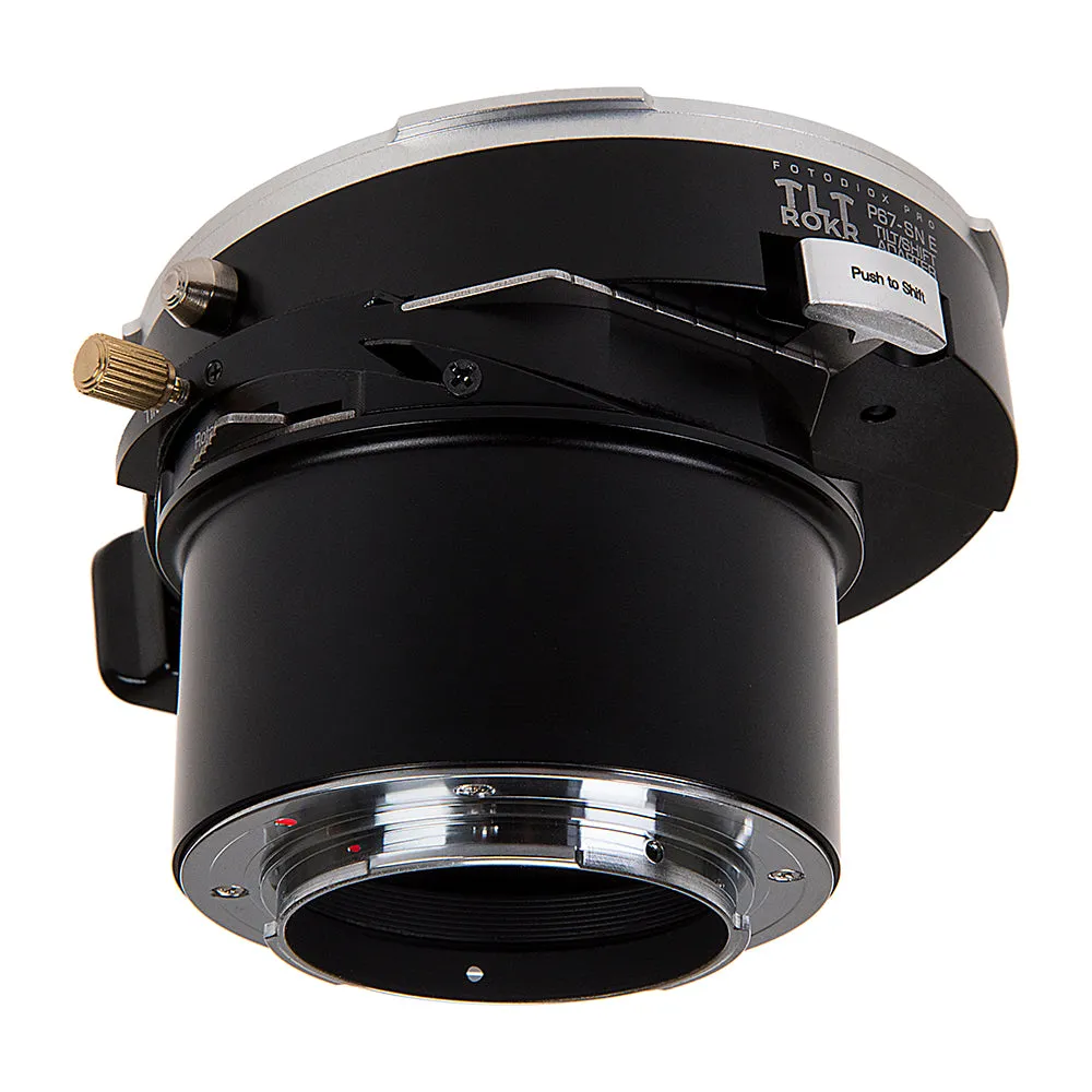 Fotodiox Pro TLT ROKR - Tilt / Shift Lens Mount Adapter for Pentax 6x7 (P67, PK67) Mount SLR Lenses to Sony Alpha E-Mount Mirrorless Camera Body