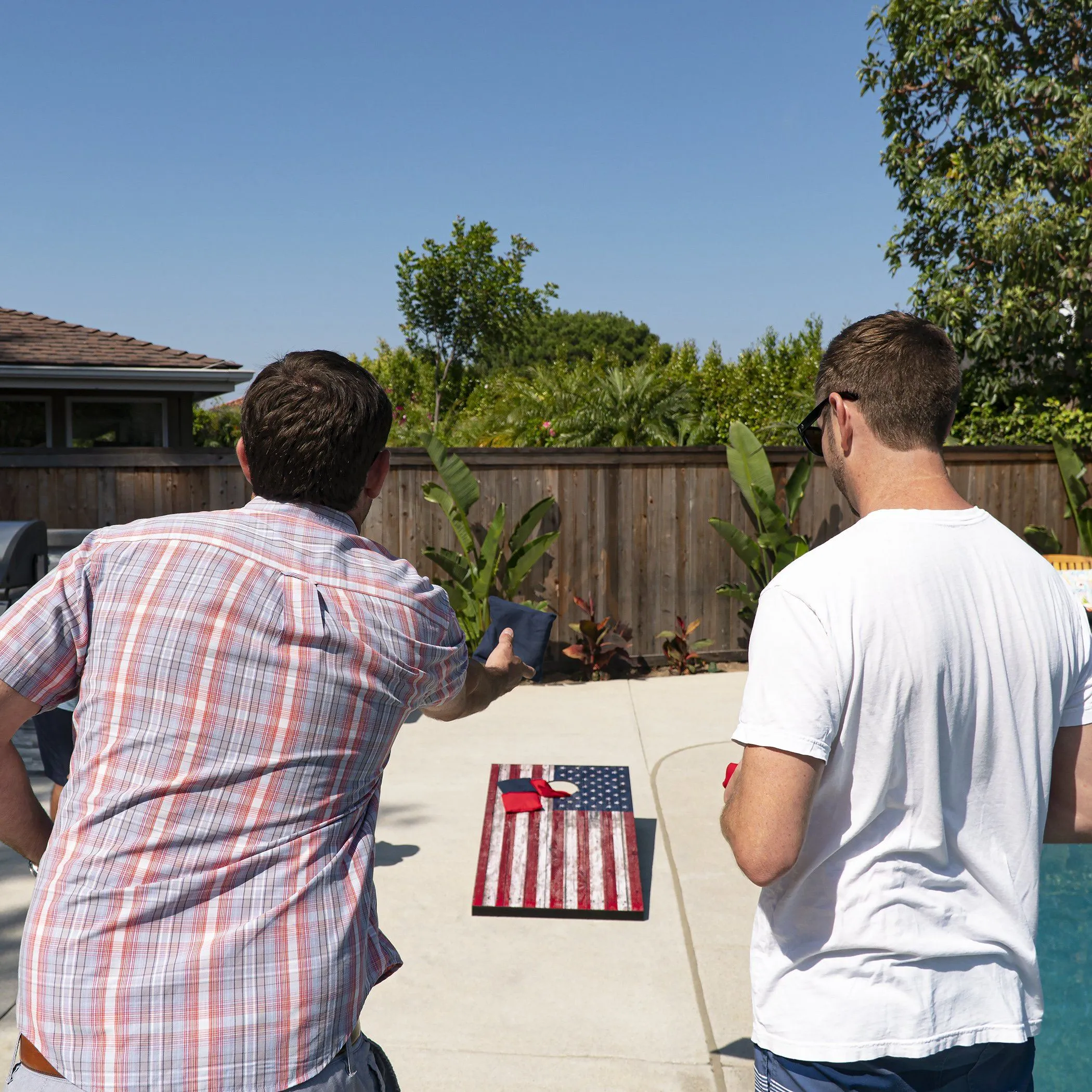 GoSports 4 ft x 2 ft Cornhole Set - American Flag