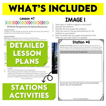 Grade 7 Geography Bundle Ontario Curriculum