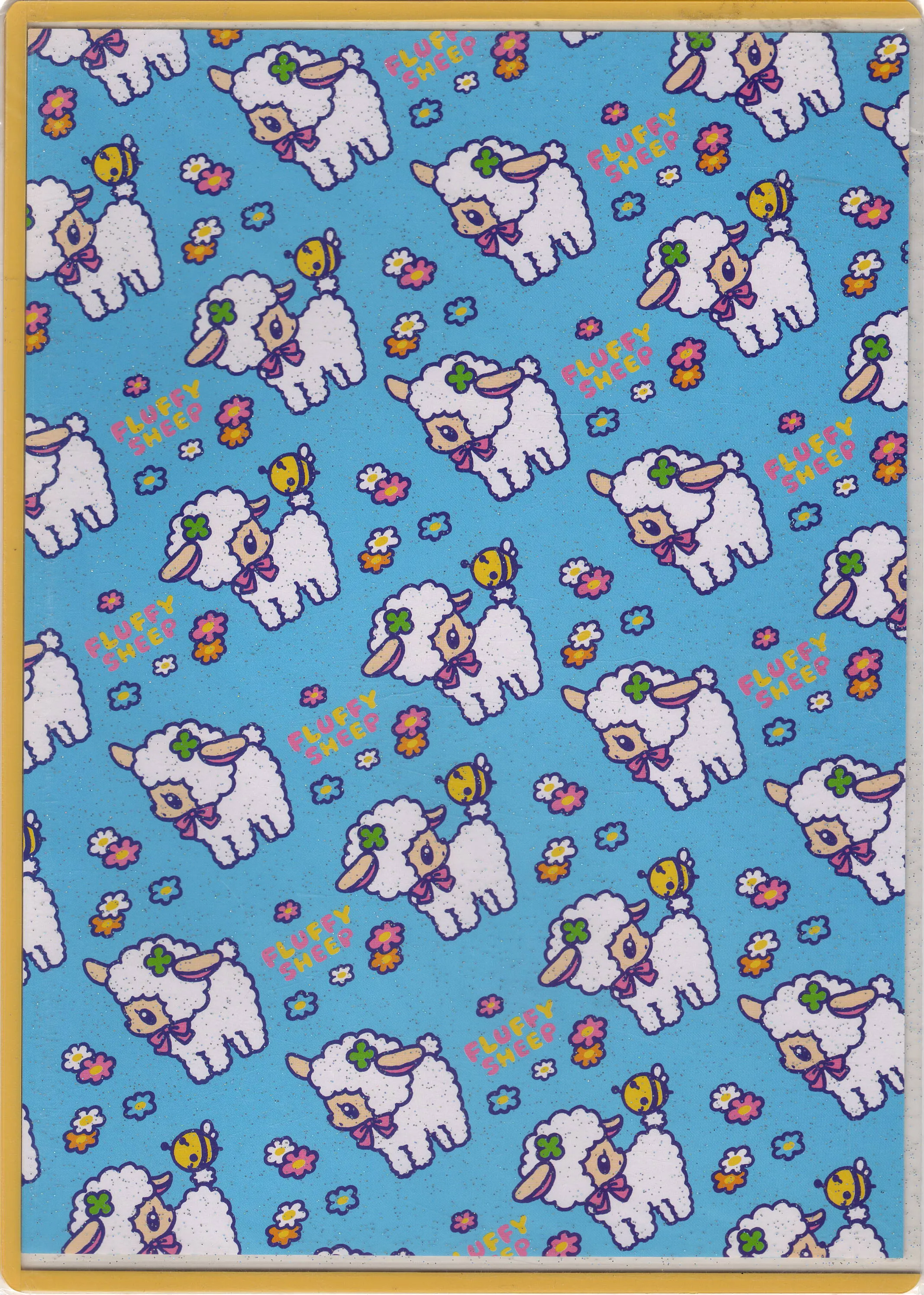 Kamio Vintage Fluffy Sheep Rare Plastic Pencil Writing Board