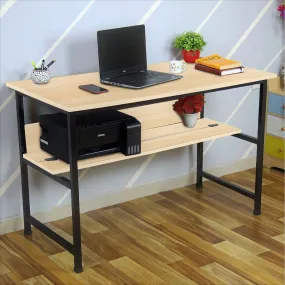 Kawachi Laptop Table Computer Desk for Writing Study for Home & Office Use Beige-KW46