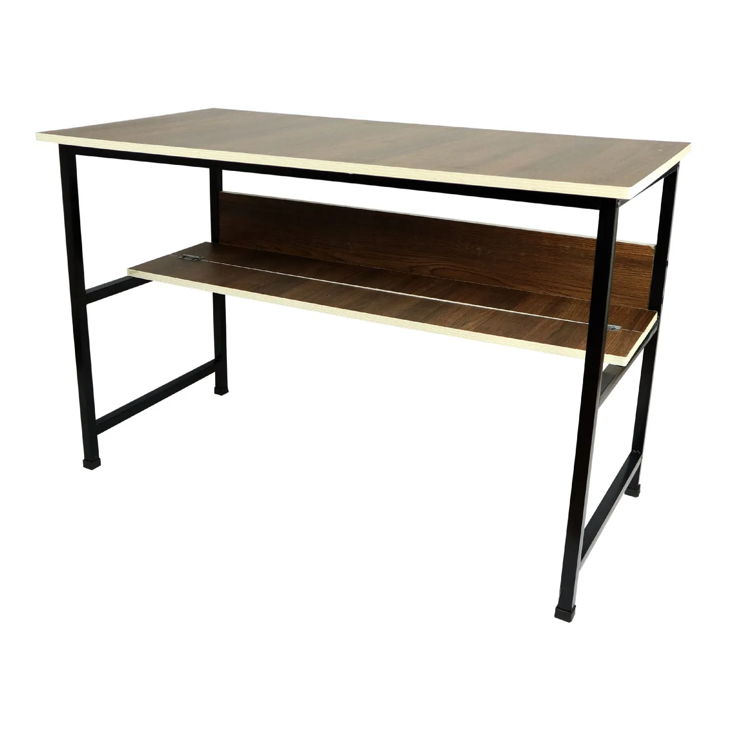 Kawachi Laptop Table Computer Desk for Writing Study for Home & Office Use Brown-KW46