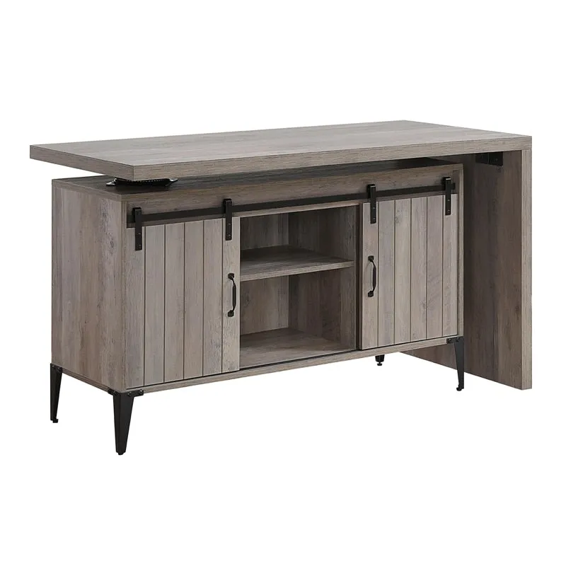L-Shaped Computer Desk With Shelves