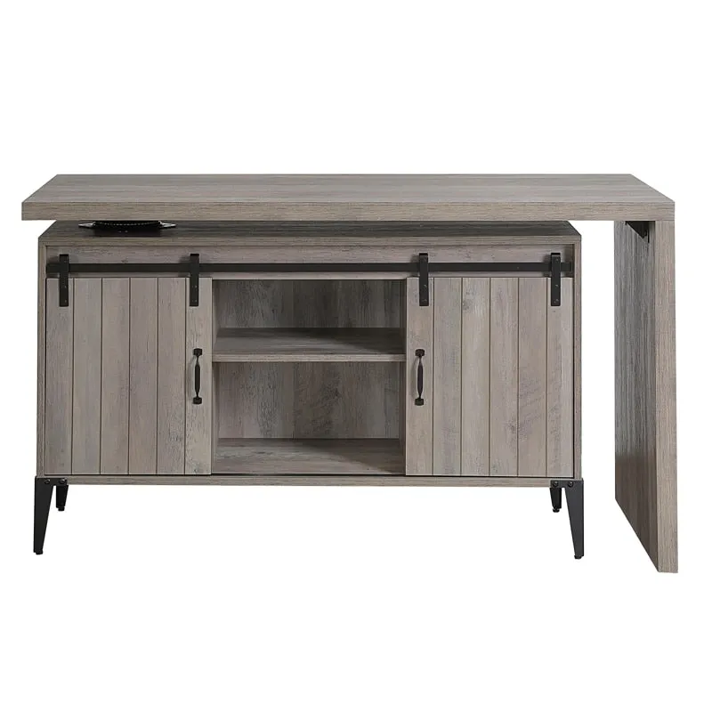 L-Shaped Computer Desk With Shelves