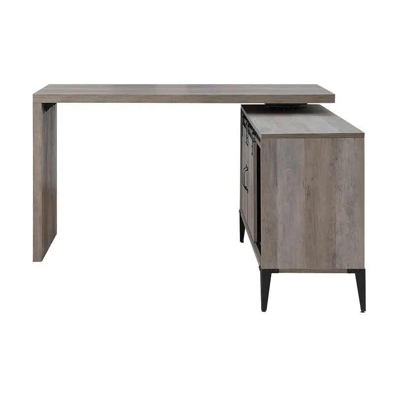 L-Shaped Computer Desk With Shelves