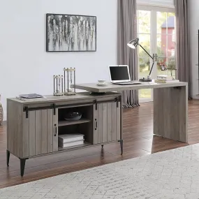 L-Shaped Computer Desk With Shelves