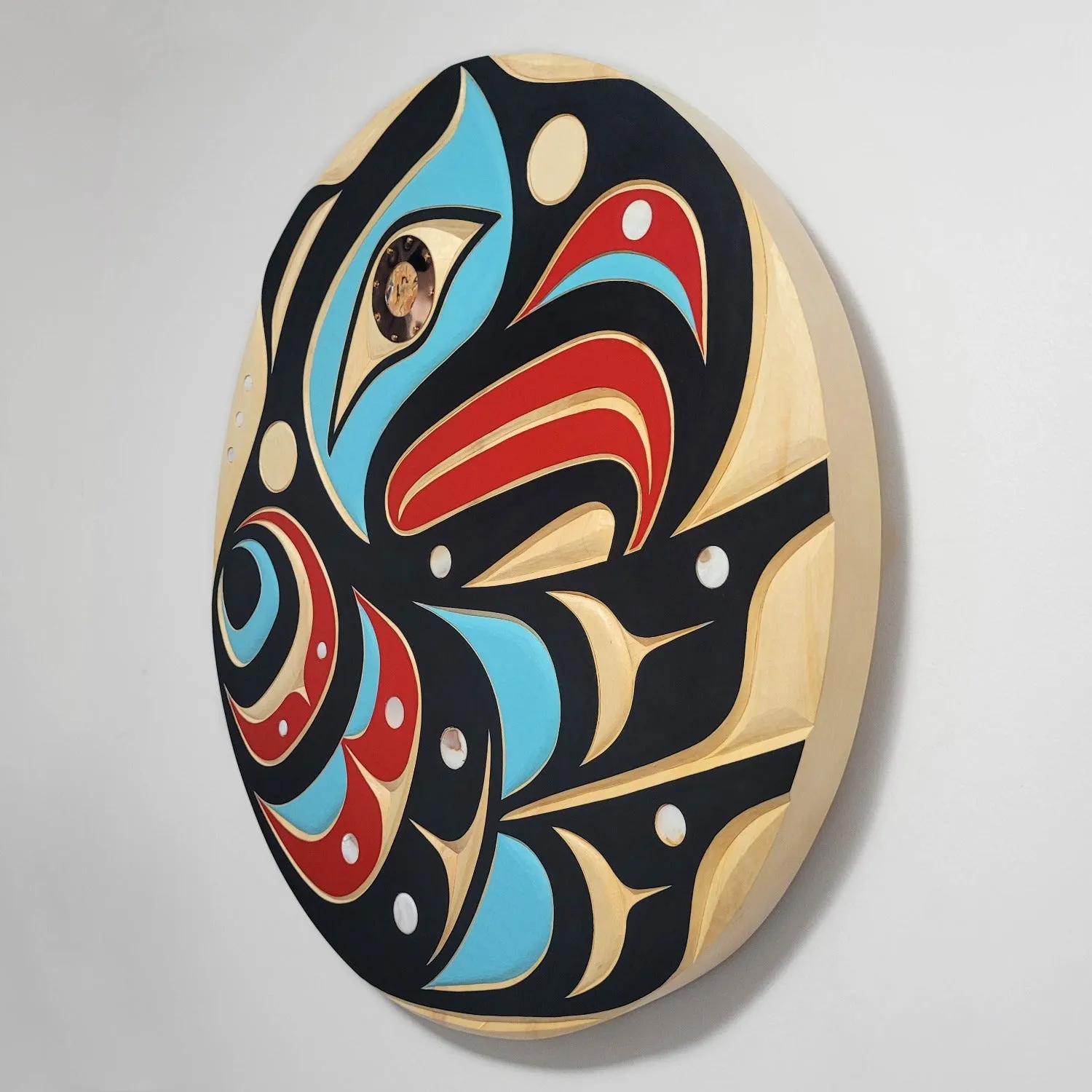 Large Carved Eagle Panel