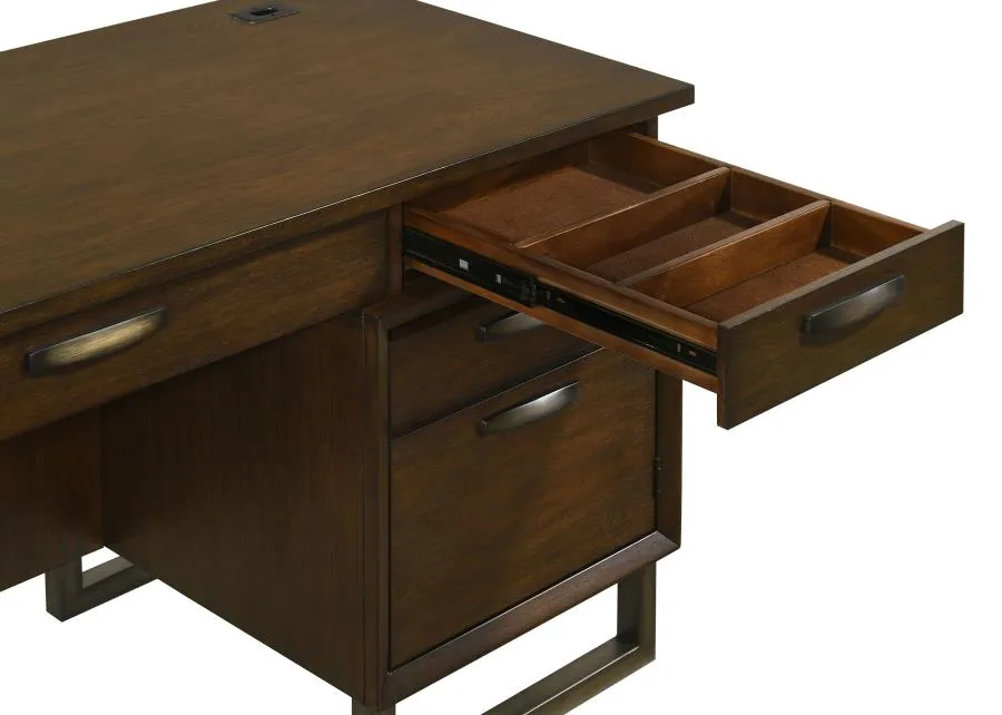 Marshall Brown Credenza Desk