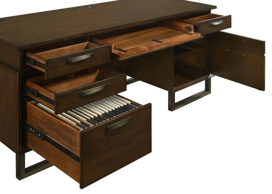 Marshall Brown Credenza Desk