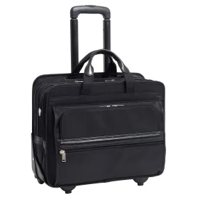 McKlein FRANKLIN | 17” Nylon Patented Detachable -Wheeled Laptop Briefcase