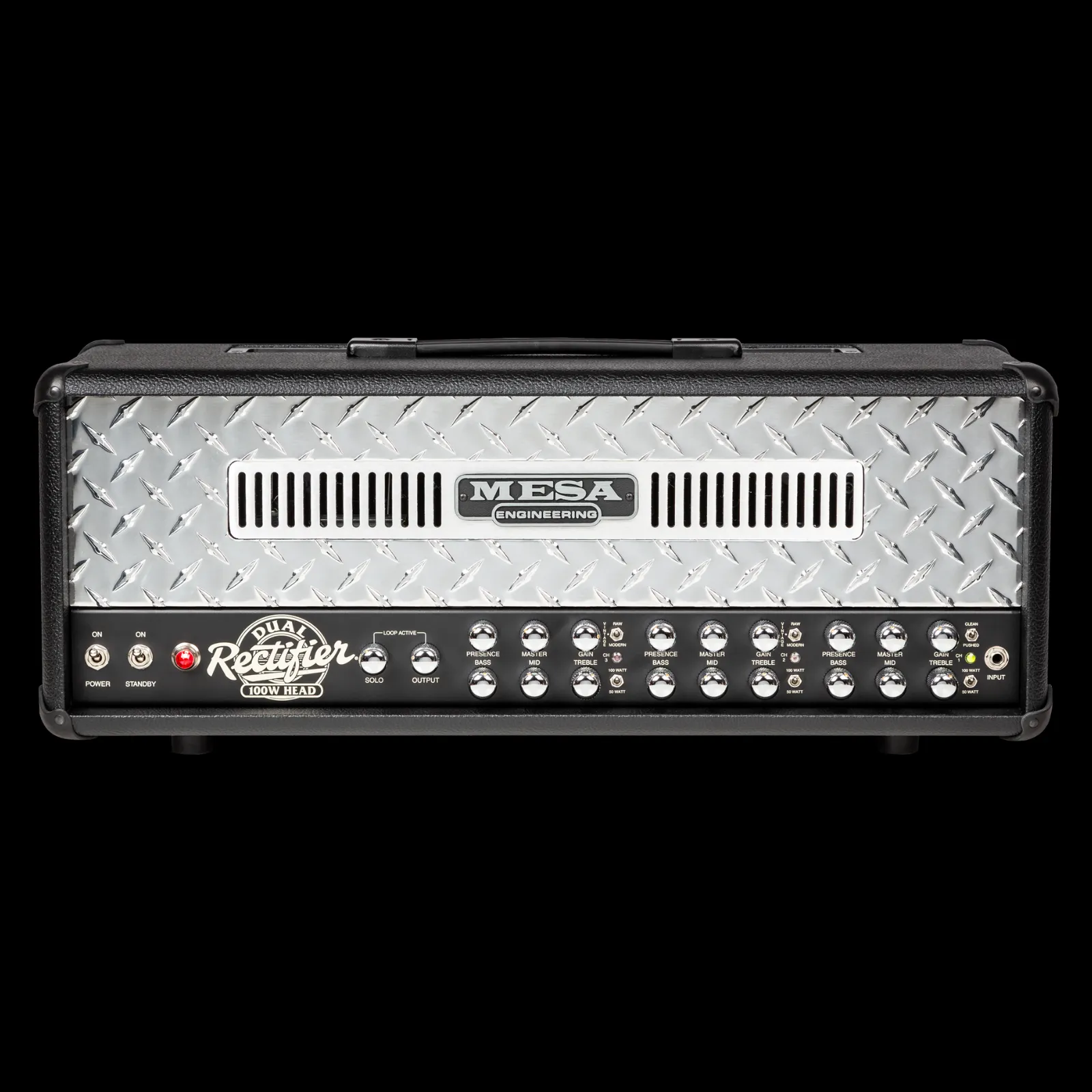Mesa/Boogie Dual Rectifier 100-watt Tube Head - Diamond Faceplate