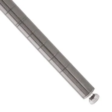 Metro 13PK4 Stationary Metroseal&reg; Gray Wire Shelving Post, 13"