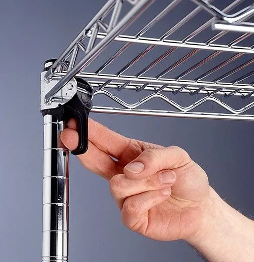 Metro 5A337C 18" x 36" x 74" Chrome Wire Shelving Unit with 5 Super Adjustable&trade; Wire Shelves