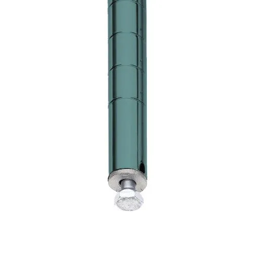 Metro 5A377K3 18" x 72" x 74" Metroseal&reg; Green Wire Shelving Unit with 5 Super Adjustable&trade; Wire Shelves
