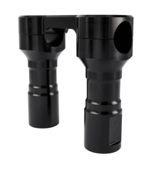 MOTORCYCLE RISERS HOLESHOT  BILLET USA MADE 4 OR 6 INCH BLACK OR CHROME