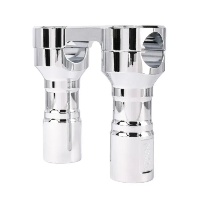 MOTORCYCLE RISERS HOLESHOT  BILLET USA MADE 4 OR 6 INCH BLACK OR CHROME