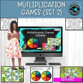 Multiplication Games pack- editable Set 2