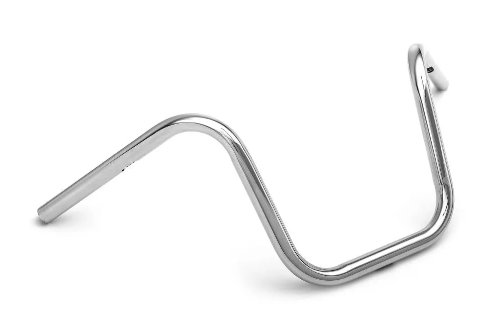 Narrow Ape 12 inch High Handlebars - 1 inch (25mm) Chrome - Highway Hawk H55-4030